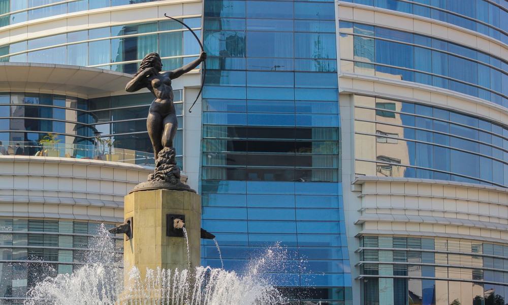 Estatua de Diana Cazadora en la Ciudad de México