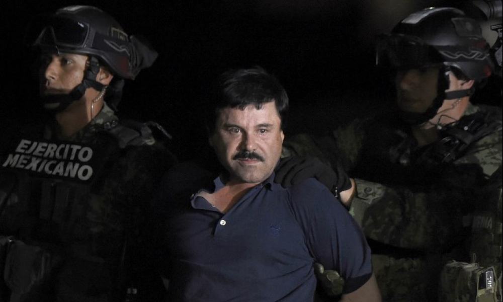 El Chapo Guzmán, tras su recaptura en 2016