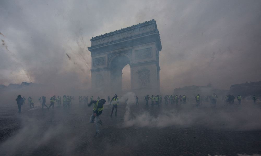 Protestas en Francia de los chalecos amarillos (Getty Images)