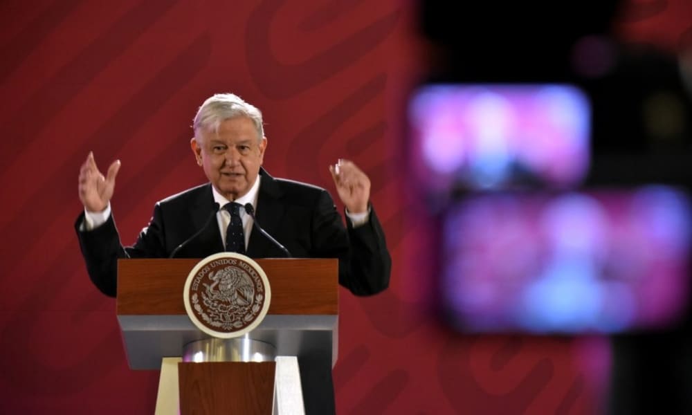 Andrés Manuel López Obrador en conferencia