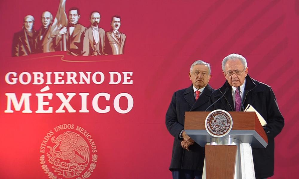 Andrés Manuel López Obrador y Javier Jiménez Espriú