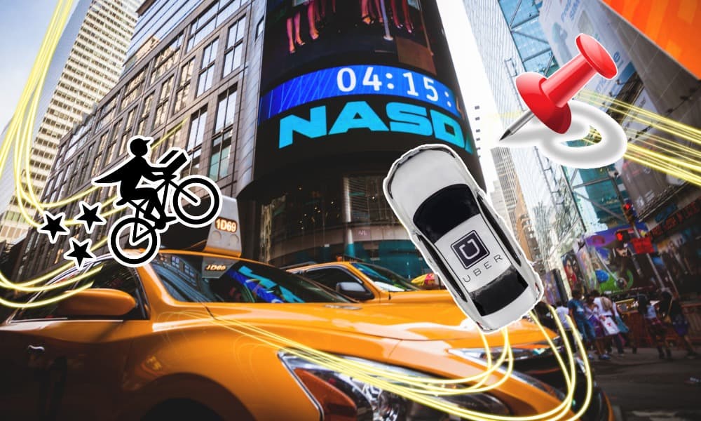 Nasdaq, Uber, Postmates, Pinterest