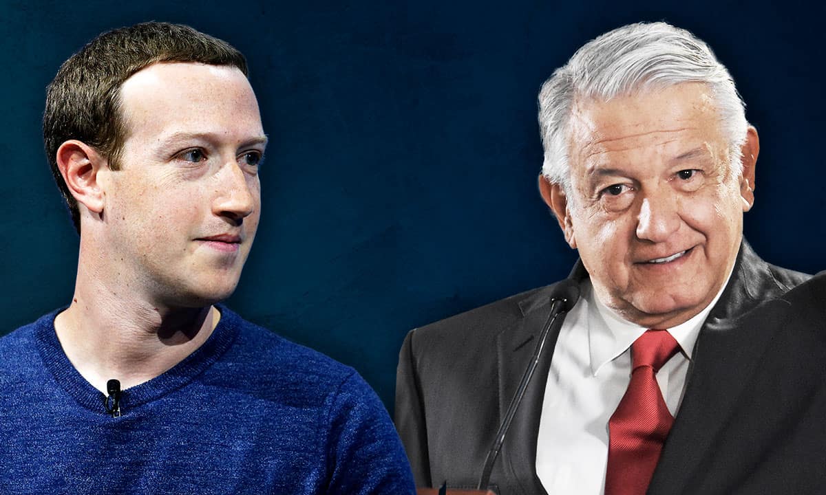 Mark Zuckerberg y AMLO