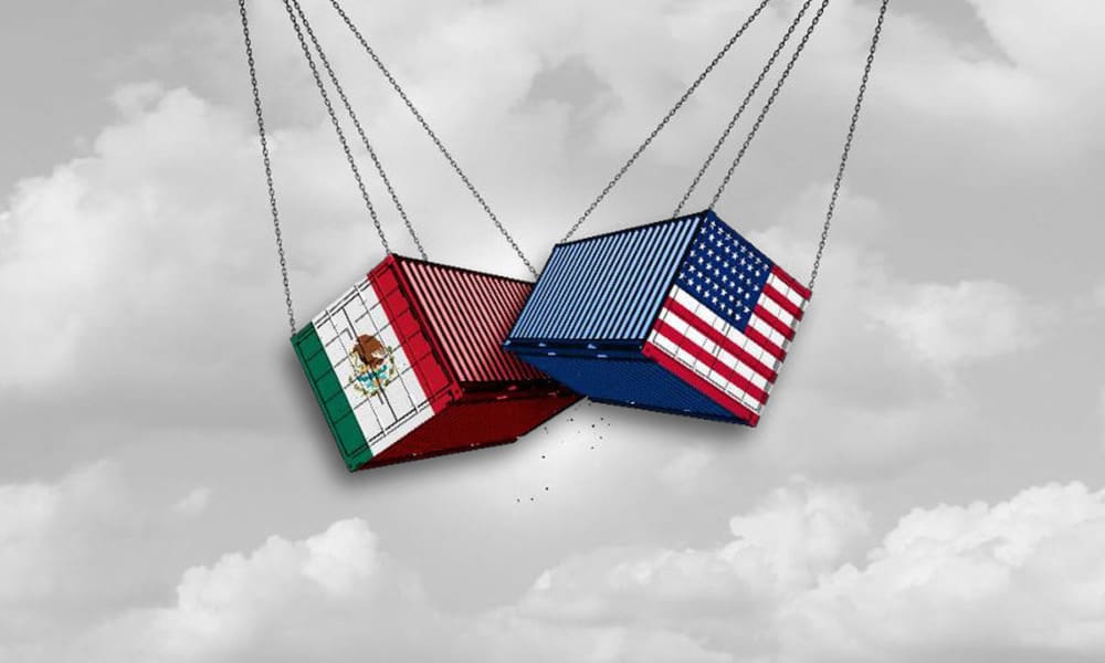 Comercio entre México y Estados Unidos.