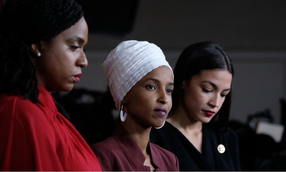 Ayanna Pressley, Ilhan Omar, Alexandria Ocasio-Cortez