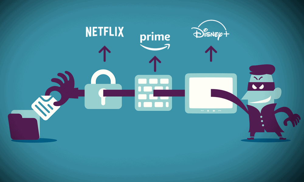 Robo de cuentas de streaming