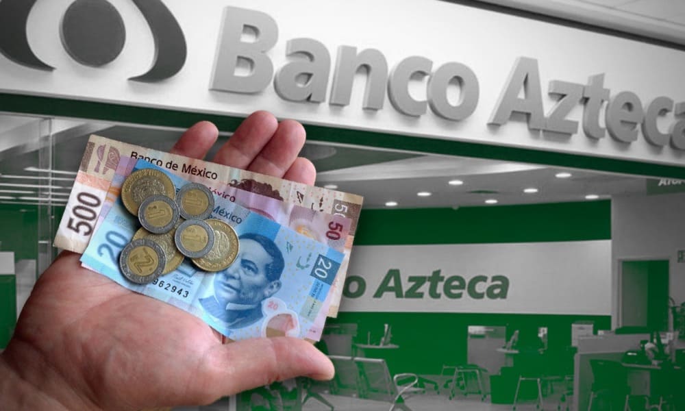 Morosidad en Banco Azteca. (Fotoarte: Cristian Laris)