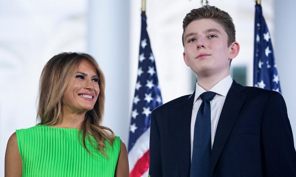 Melania y Barron Trump