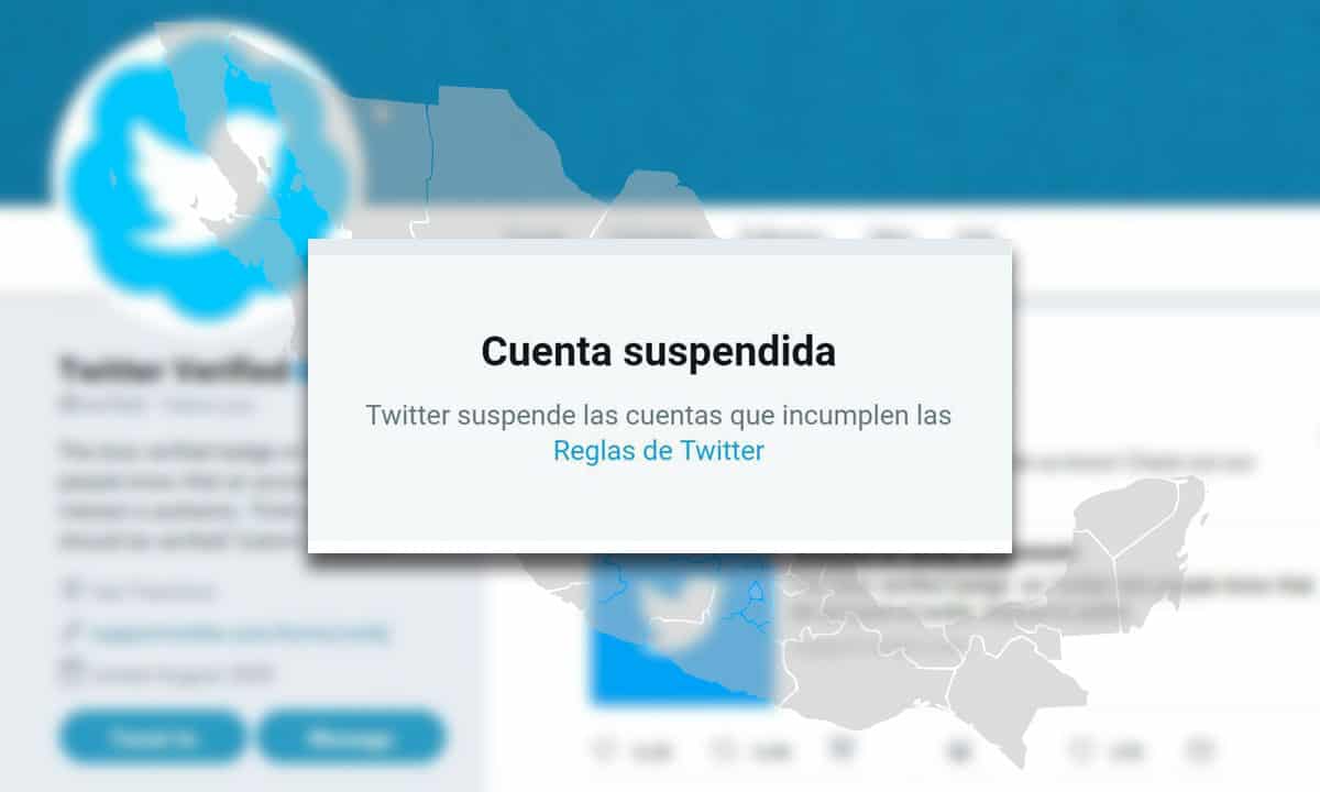 suspensión cuentas Twitter México