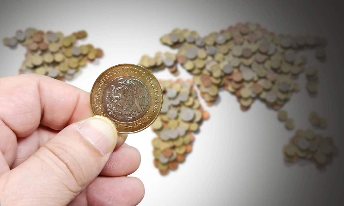 Peso dólar monedas emergentes