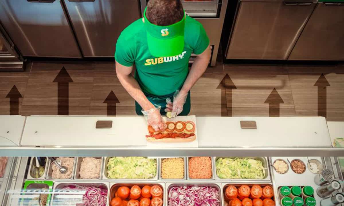 Ventas de Subway crecen 9% en 2022