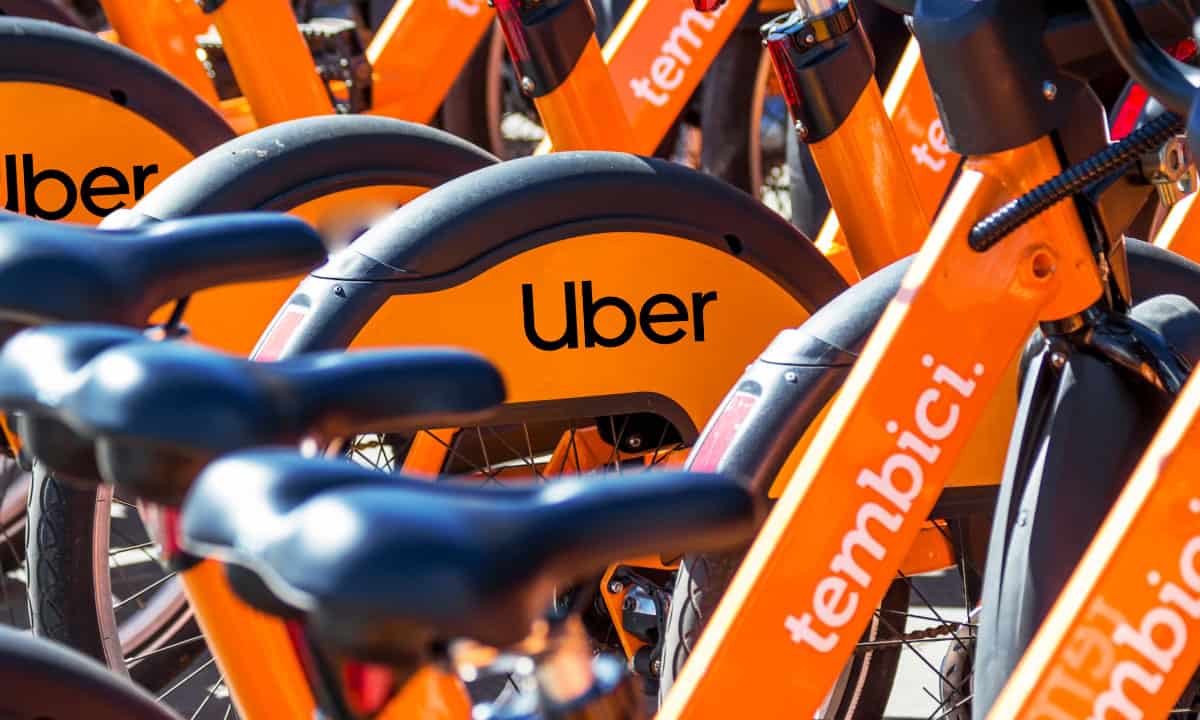 Uber y Tembici bicicletas compartidas