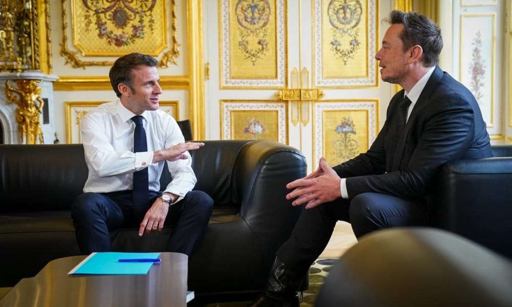 Elon Musk Emmanuel Macron Francia